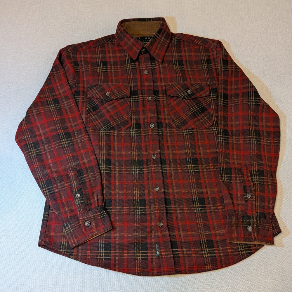 Jachs Red and Black Checkered Button Down Shirt